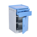 New trend product High Quality ABS Movable Hospital Bedside Table Medical Blue Cabinet Hospital Furniture